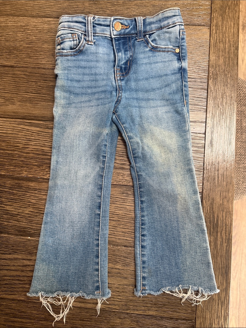 Celebrity Pink Light Blue Frayed Hem Girls' Jeans